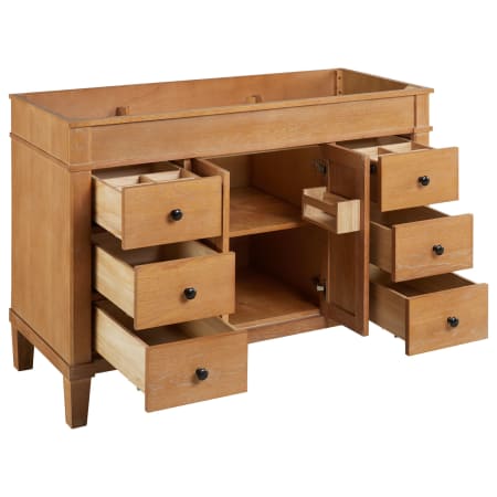 A large image of the Signature Hardware 941067-R Signature Hardware-941067-R-Opened Vanity Base Only at Angle
