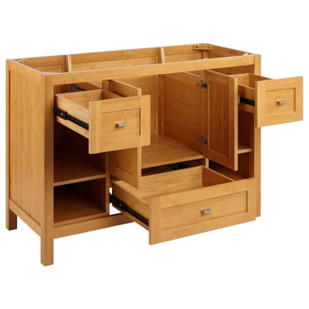 A large image of the Signature Hardware 941080-R Signature Hardware-941080-R-Opened Vanity Base Only at Angle