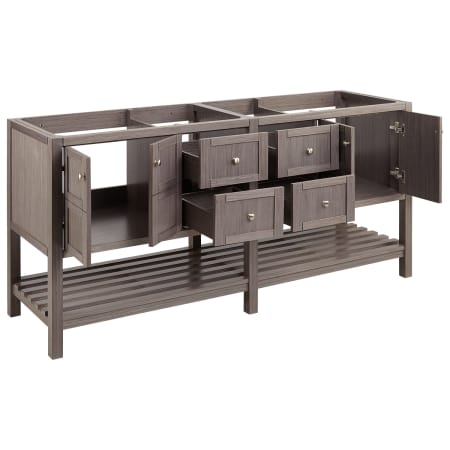A large image of the Signature Hardware 941132-1 Signature Hardware-941132-1-Opened Vanity Base Only at Angle