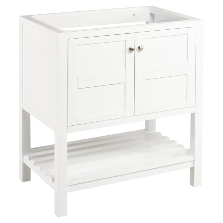 A large image of the Signature Hardware 942014-8 Signature Hardware-942014-8-Vanity Cabinet Base Only at Angle