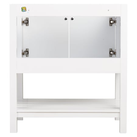 A large image of the Signature Hardware 942014-8 Signature Hardware-942014-8-Vanity Cabinet Base Only Back View