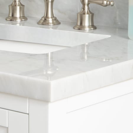 A large image of the Signature Hardware 942014-8 Signature Hardware-942014-8-Vanity Top Detail View