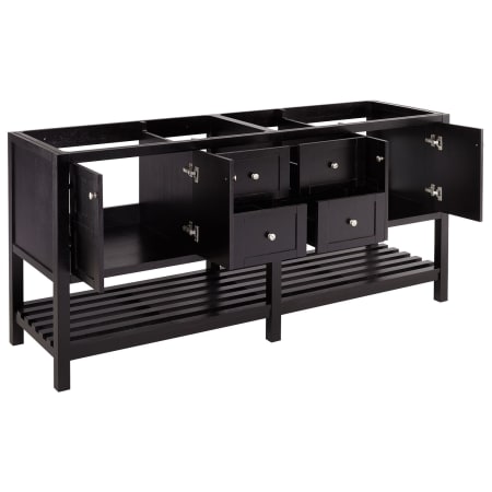 A large image of the Signature Hardware 942025-8 Signature Hardware-942025-8-Vanity Cabinet Base Only Opened View at Angle