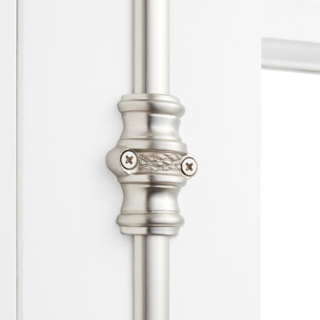 A large image of the Signature Hardware 942099 Signature Hardware-942099-Brushed Nickel-Guide Detail