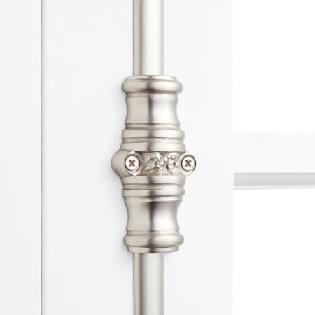A large image of the Signature Hardware 942109 Signature Hardware-942109-Brushed Nickel-Guide Detail