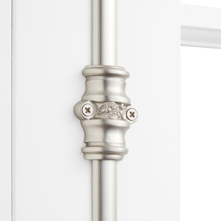 A large image of the Signature Hardware 942111 Signature Hardware-942111-Brushed Nickel-Guide Detail
