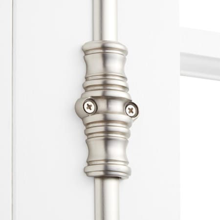 A large image of the Signature Hardware 942152 Signature Hardware-942152-Brushed Nickel-Guide Detail