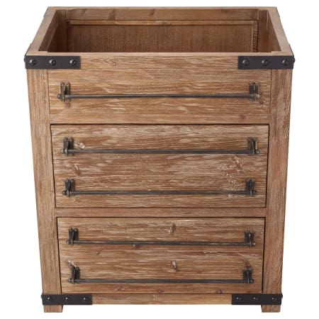 A large image of the Signature Hardware 942173-8 Signature Hardware-942173-8-Vanity Cabinet Base Only Raised Front View