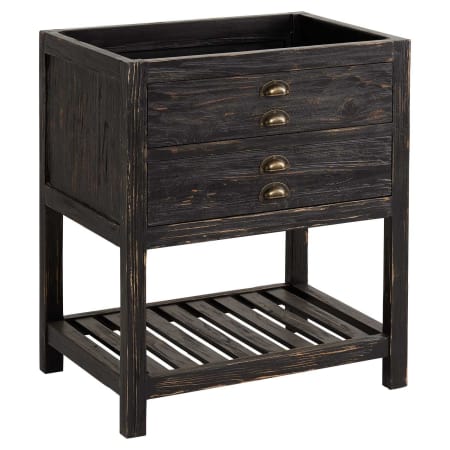 A large image of the Signature Hardware 942249-R Signature Hardware-942249-R-Vanity Cabinet Base Only at Angle