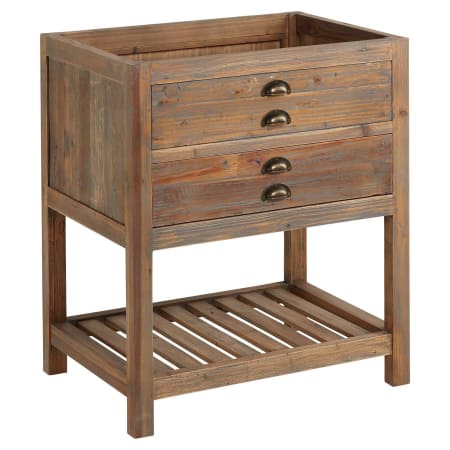 A large image of the Signature Hardware 942249-R Signature Hardware-942249-R-Vanity Cabinet Base Only at Angle