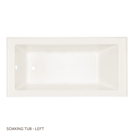 Signature Hardware 447039 White Sitka 60" x 30" Three Wall Alcove Acrylic Soaking Tub - Left ...