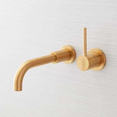 Signature Hardware 483900 Brushed Gold Lexia 1.2 GPM Wall Mounted ...