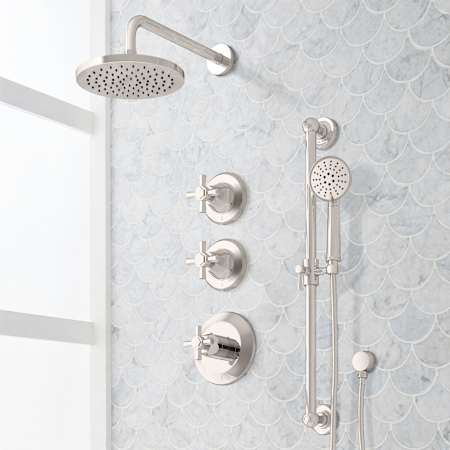 A large image of the Signature Hardware 955140-C Polished Nickel