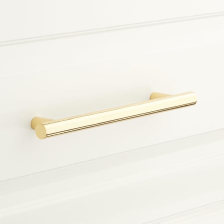 A large image of the Signature Hardware 945975-6 Polished Brass