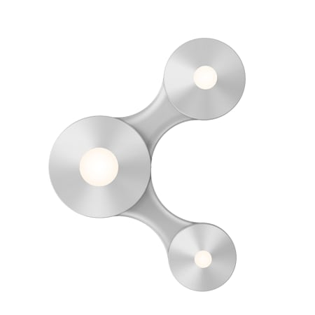 A large image of the Sonneman 2191-13 Bright Satin Aluminum
