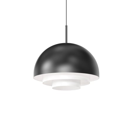 A large image of the Sonneman 3523 Black / Satin White