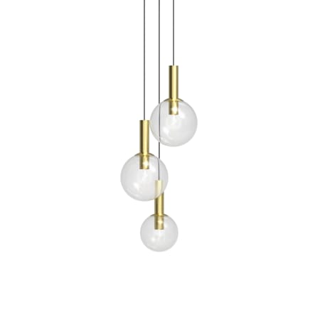 A large image of the Sonneman 3763 Satin Brass