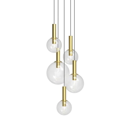 A large image of the Sonneman 3765 Satin Brass