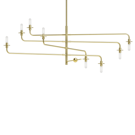 A large image of the Sonneman 4548 Satin Brass