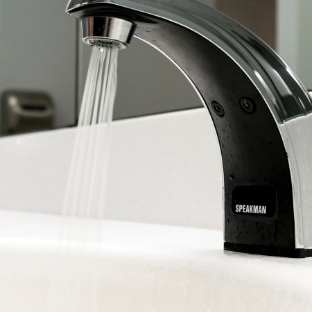 A large image of the Speakman S-8811-CA-E Speakman-S-8811-CA-E-Bottom In use View