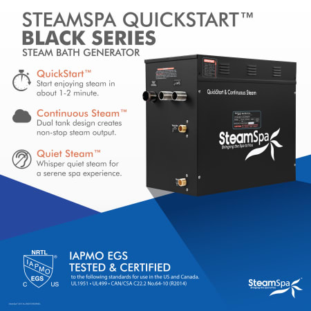 A large image of the SteamSpa BKT1050-A Alternate Image