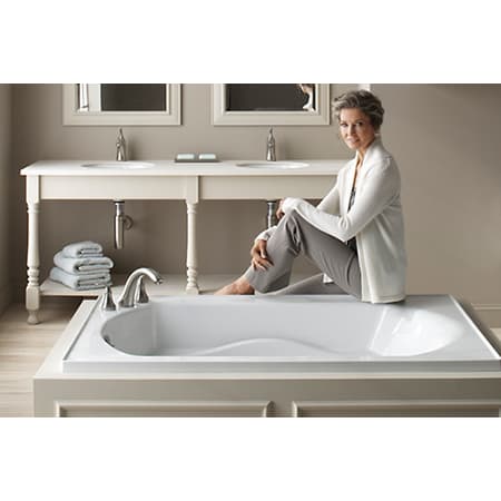 A large image of the Sterling 77281100 Lawson Air Massage in Bathroom