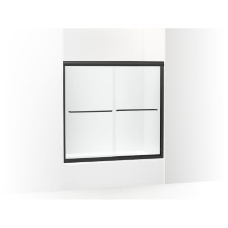 A large image of the Sterling 5425-59P Matte Black Frame Finish with Smooth Clear Glass
