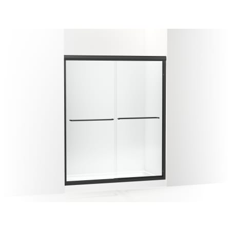 A large image of the Sterling 5475-59P Matte Black Frame Finish with Smooth Clear Glass