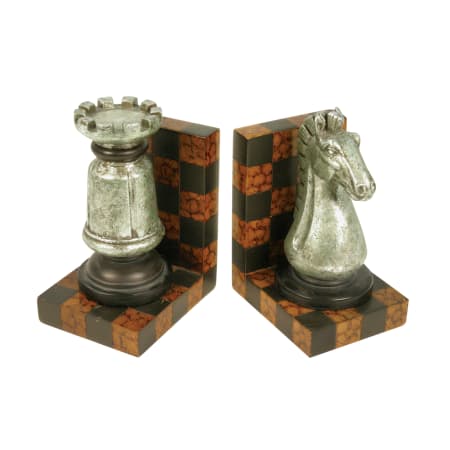 A large image of the Sterling Industries 87-2346 Silver Leaf and Wood Burl