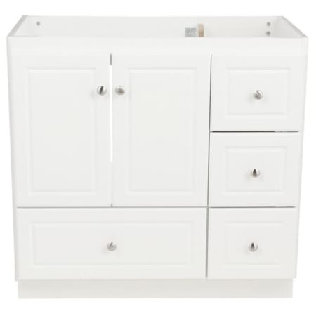 A large image of the Strasser Ultraline-36-4-Vanity-Right Satin White