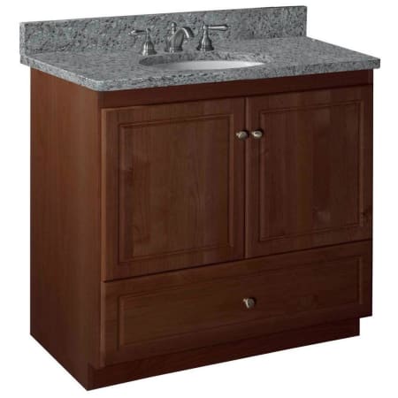 A large image of the Strasser Ultraline-36-1-Vanity Dark Alder