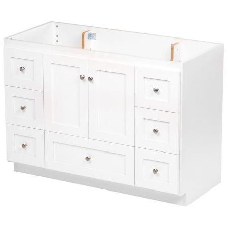 A large image of the Strasser Shaker-48-7-Vanity Satin White