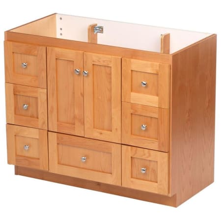 A large image of the Strasser Shaker-42-7-Vanity Natural Alder