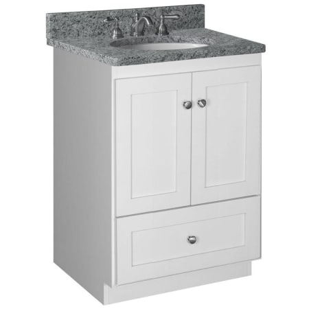 A large image of the Strasser Shaker-24-1-Vanity Satin White