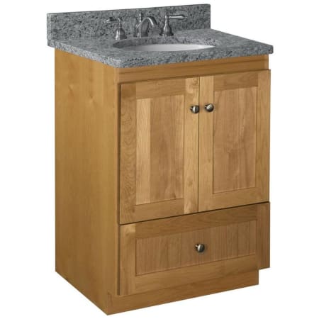 A large image of the Strasser Shaker-24-1-Vanity Natural Alder