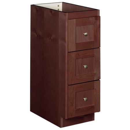 A large image of the Strasser Shaker-12-3-Cabinet Dark Alder