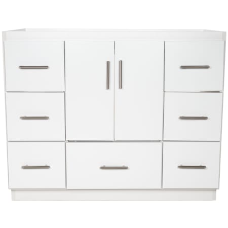 A large image of the Strasser Slab-42-7-Vanity Satin White