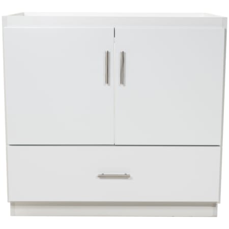 A large image of the Strasser Slab-36-1-Vanity Satin White