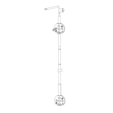 A large image of the Sugatsune DSR423-2300 Gray