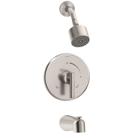 A large image of the Symmons 3502-CYL-B-1.5-TRM Satin Nickel