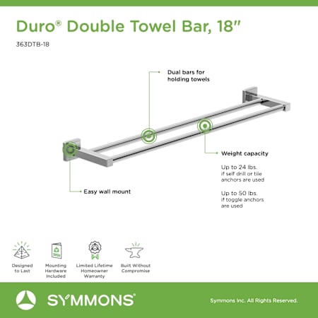 A large image of the Symmons 363DTB-18 Alternate Image