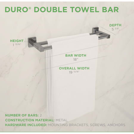 A large image of the Symmons 363DTB-18 Duro Towel Bar Dimensions