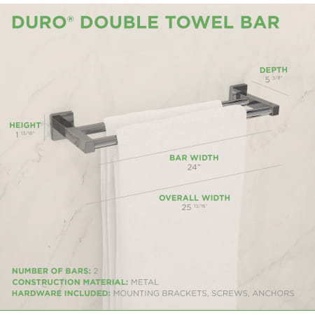 A large image of the Symmons 363DTB-24 Duro Towel Bar Dimensions