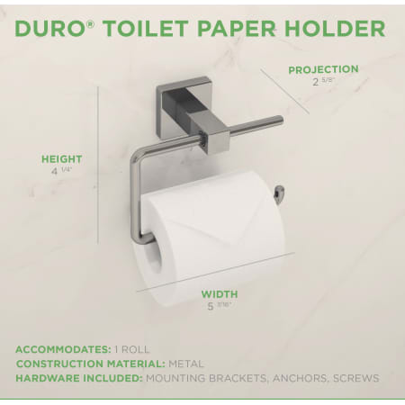 A large image of the Symmons 363TP Duro Toilet Paper Dimensions