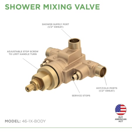 A large image of the Symmons 46-1X-BODY Shower Valve