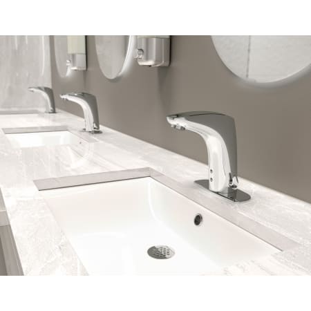 A large image of the Symmons S-6080-AC-12V Symmons-S-6080-AC-12V-Installed View