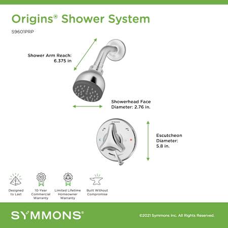 A large image of the Symmons S9601PRP Alternate Image
