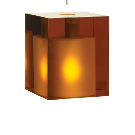 A large image of the Tech Lighting 700MPCUBA Amber with Antique Bronze finish