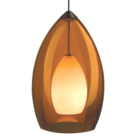 A large image of the Tech Lighting 700MPFIRA Amber with Antique Bronze finish