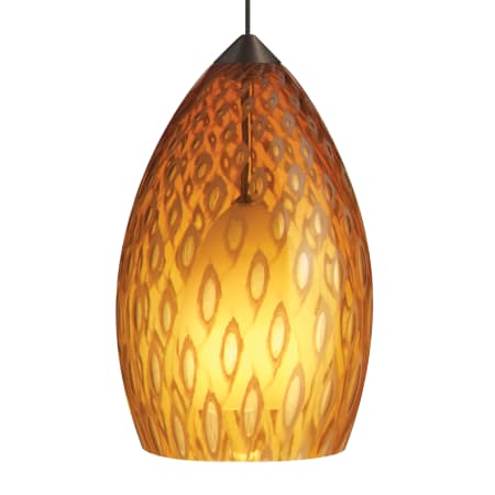 A large image of the Tech Lighting 700MPFIRO Amber with Antique Bronze finish